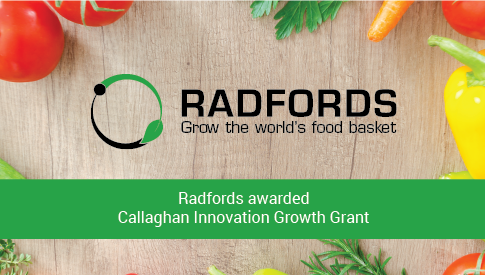 Radfords awarded Callaghan Innovation Growth Grant